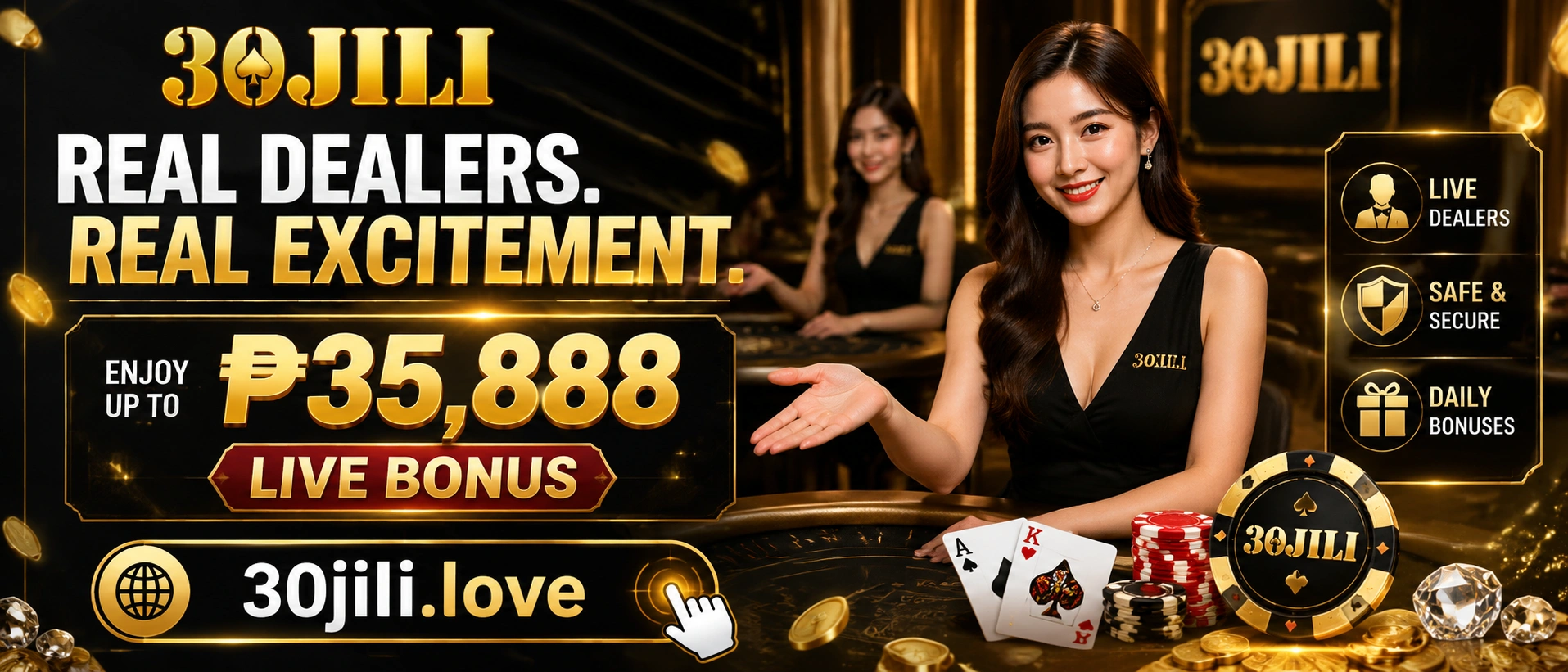 Live casino table overview